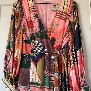 Farm Rio - Mystic City Wrap Jumpsuit